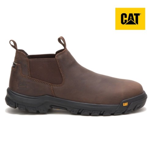 Caterpillar Outline Slip-On Steel Toe Miesten Turvakengät TummanRuskea (ANICR)